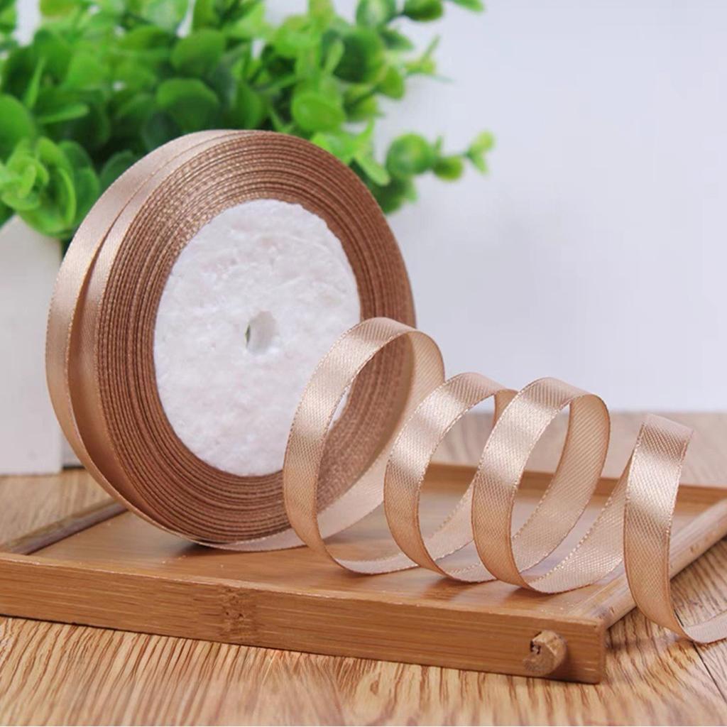 Wholesale 22 Meter/roll Stain Ribbon 1CM Polyester Ribbon for Gift Packing Wedding Party Decoration DIY Handmade Craft Supplies