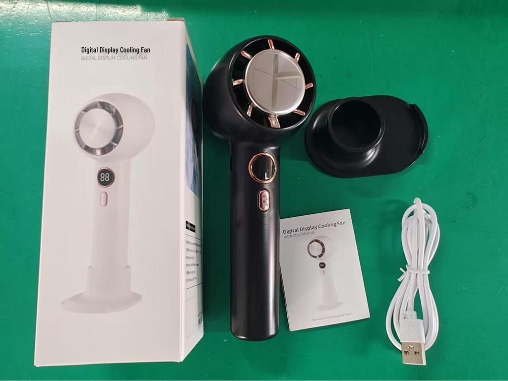 Portable USB Cold Compress Handheld Fan for Outdoor Travel and Sports