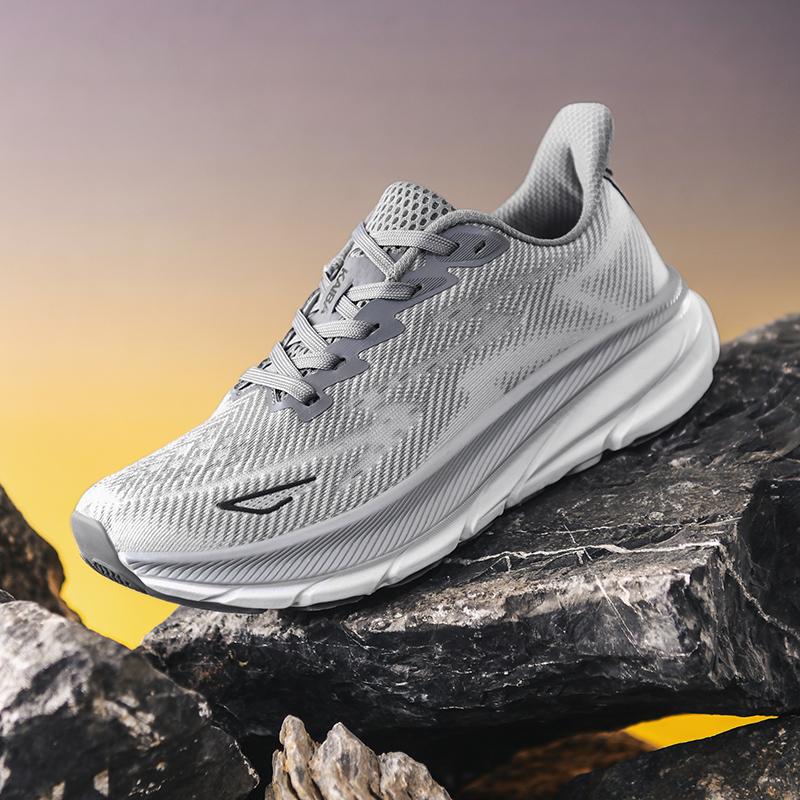 Men'S Running Shoes Luxury Shoes Couple Outdoor Sneakers Cushioning Breathable Mesh Off-Road Trainer Shoes Race Non-Slip Fashion