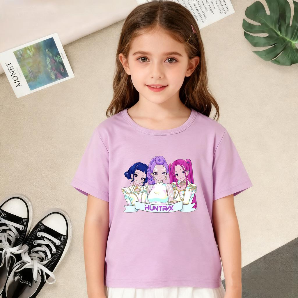 T-Shirts Girls Children's Girl Cartoon Printed Casual T-Shirt T Fashion Comfortable Short Sleeve Children's Clothing Top