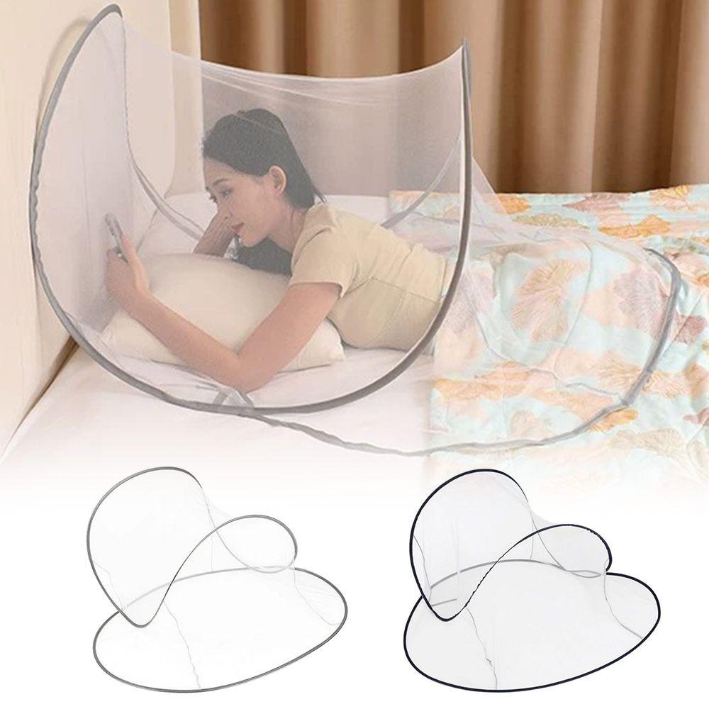 No Installation Face Head Mosquito Net Foldable Bed Head Protection Net Indoor Bed Use
