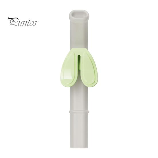 Adjustable Rabbit Buckle Silicone Drinking Straw Children Baby Supplementary Food Porridge Soup Assist Water Cup Straw for Kids