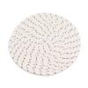 1/3pcs  Cup Mat Cotton Thread Woven Coaster Round Placemats Drink Hot Pads Mats Absorbent Scald-Proof Drink Coaster