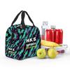 Custom H-HKSES CLK Insulated Lunch Tote Bag for Women Portable Thermal Cooler Food Lunch Box Kids School Children