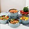 Stackable Food Container Box Round Insulated Soup Thermos Container  for Students&Office Worker