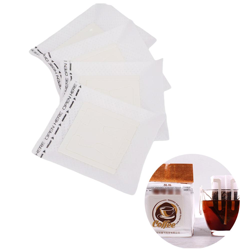 

50pcs Portable Coffee Filter Paper Bag Disposable Folding Hanging Ears Style For House Office Daily 9*7.5cm #1