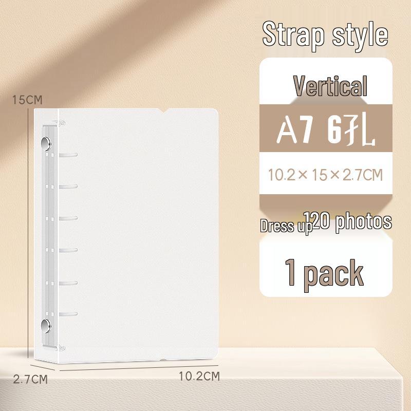 Transparent A4 4-Hole Loose-Leaf Document Binder
