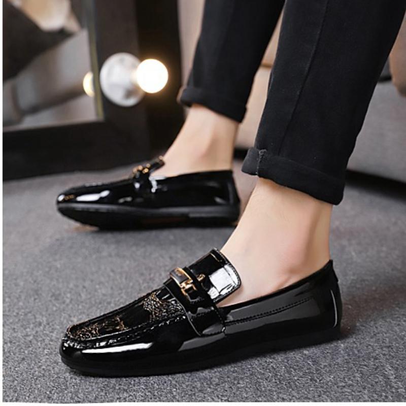 2024 New Fashion Men Leather Shoes Daily Office Loafers Light Comfortable Soft Driving Walking Shoes Men Sneakers Zapatos Hombre