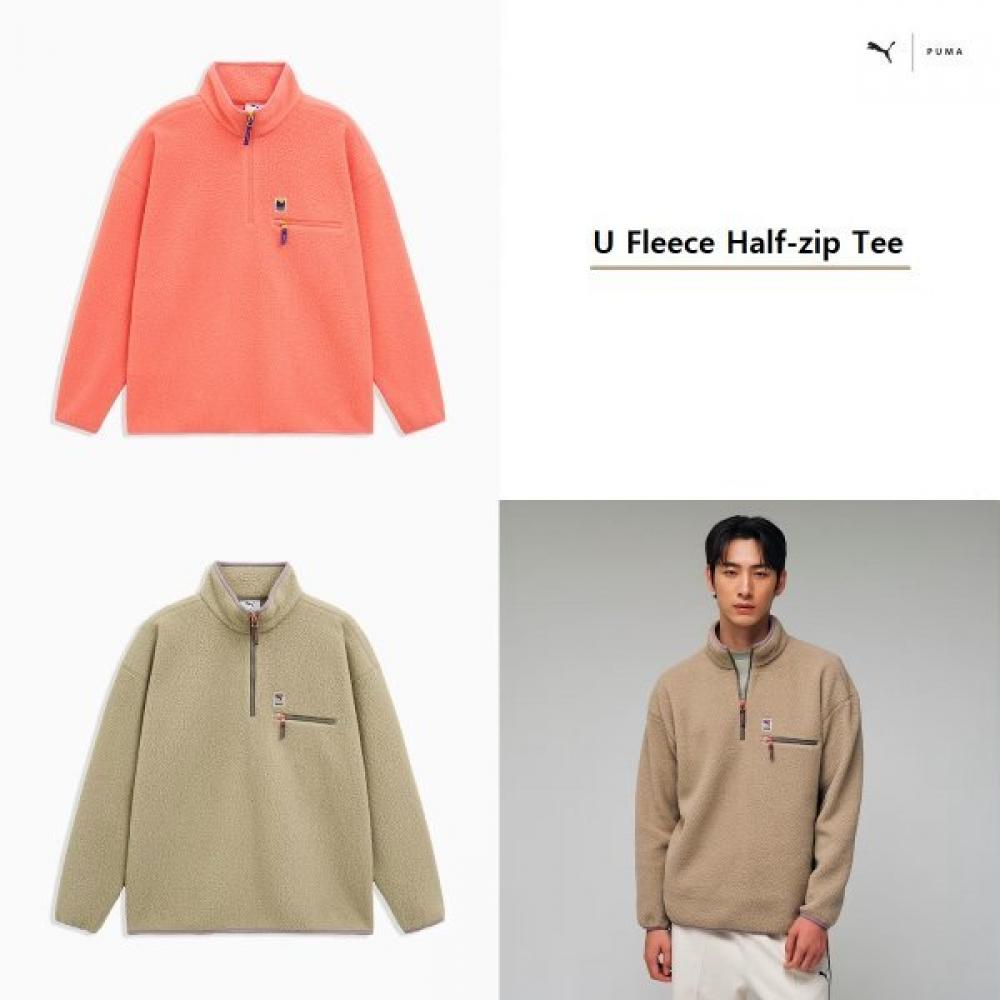 

Puma Fleece Half Zip Tee 529491 01 02 02 coffee/XL