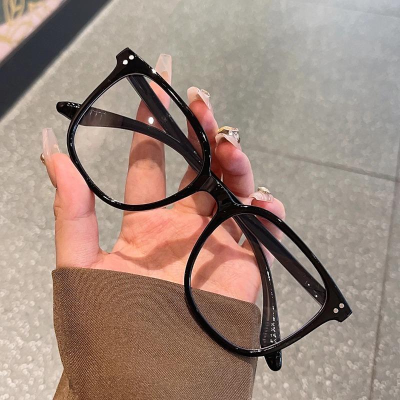 1Pc European and American Classic Popular Square Frame Glasses Set Men's and Women's Fashion Glasses