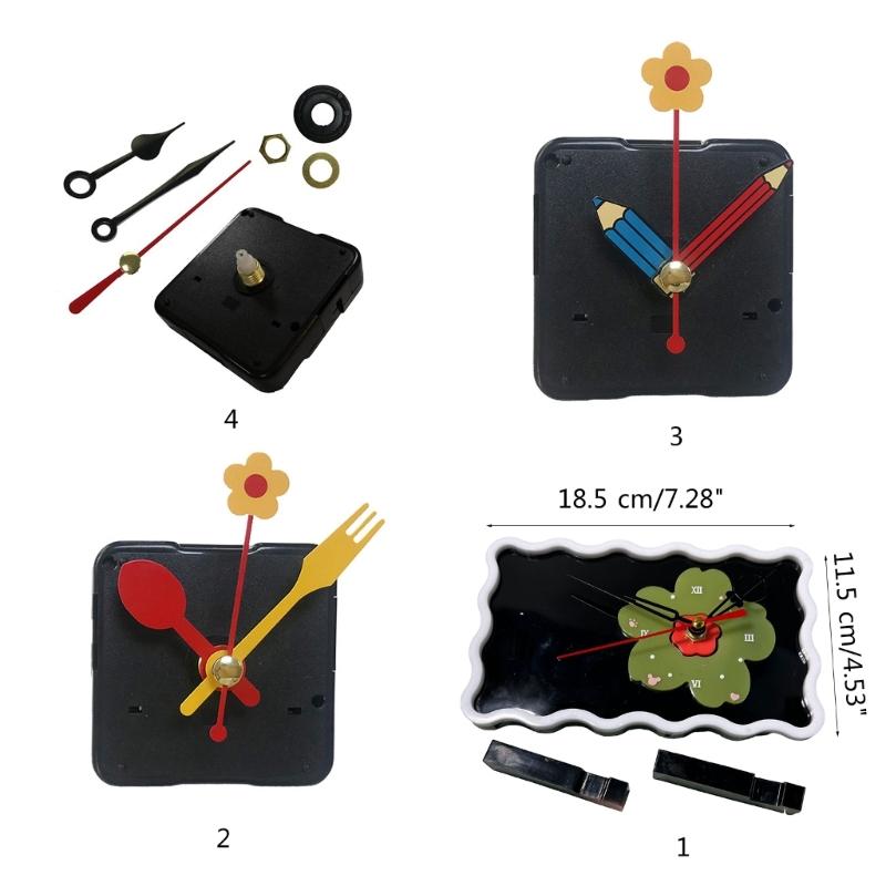 Durable Silicone Clock Pendulum Mold Unique Clock Pendulum Crafting Resin Mould Adorable Clock Making Silicone Mold Set