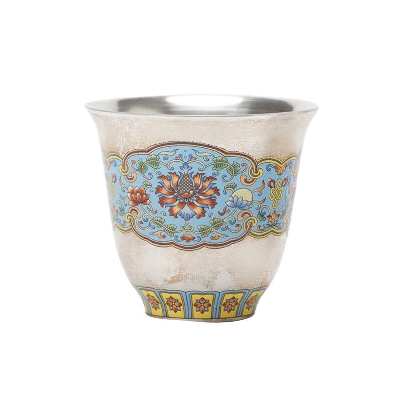 

Tao Ding Xuan Gilded Silver Cloisonné Tea Cup