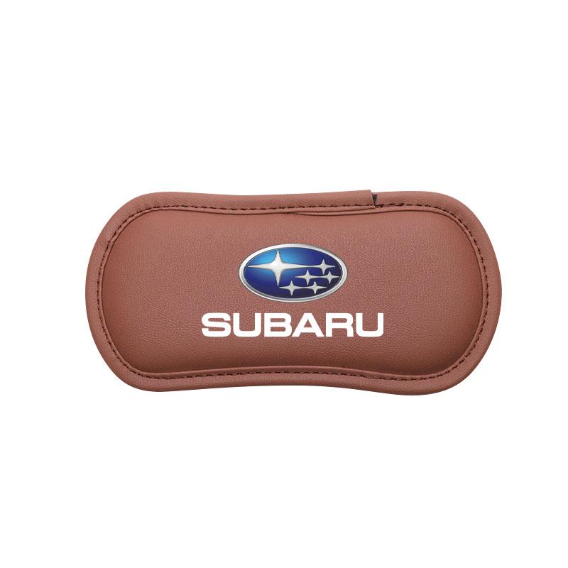 Bil Läder Knäskydd Kudde Kudde Lårstöd Kollisionsskydd För Subaru XV BRZ WRX STI Forester Ascent Impreza Legacy Outback Levorg