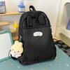 Schoolbag milk fufu color matching three-dimensional rabbit ear backpack soft cute girl holiday girlfriends travel fresh age reduction small backpack