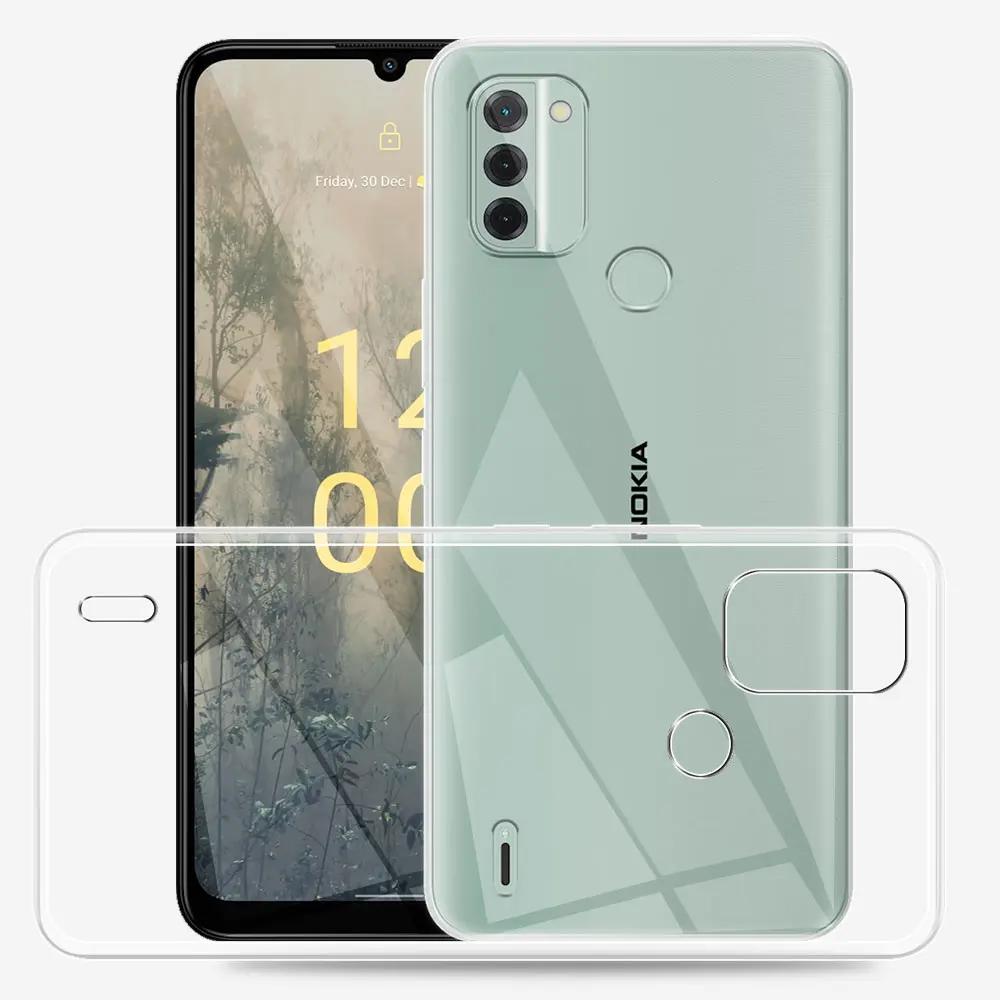 For Nokia C31 Case 6.75 Inch Clear Silicone Soft TPU Phone Case Cover For Nokia C21 C31 Funda C21 Plus C10 C20 Transparent Coque