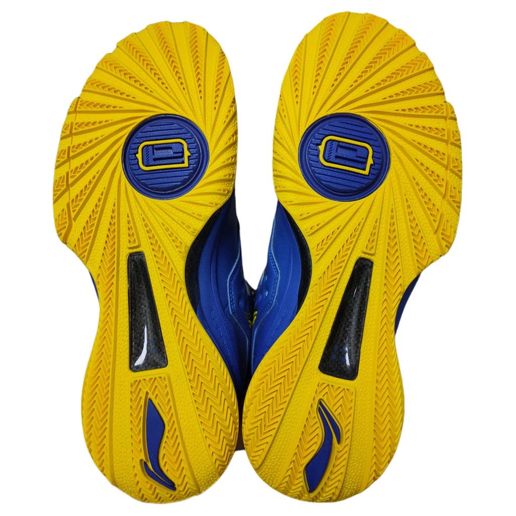 Li Ning Dämpfung, Abriebfeste High-Top-Basketballschuhe Unisex Blau ABAG041-2