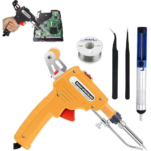 Multi-Function Iron Welder, Soldering Gun Automatic Hand-held Solder Iron Kit, Electric Welding Gun for One-hand Welding Repair & DIY, with