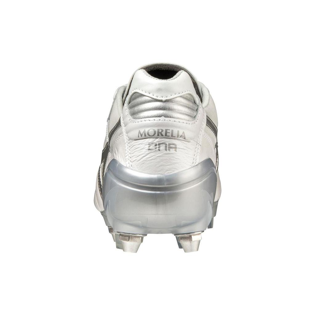 Mizuno Morelia Kangaroo Leather Comfortable Lightweight Soccer Shoes Men Soccer Shoes White Silver P1GC221003