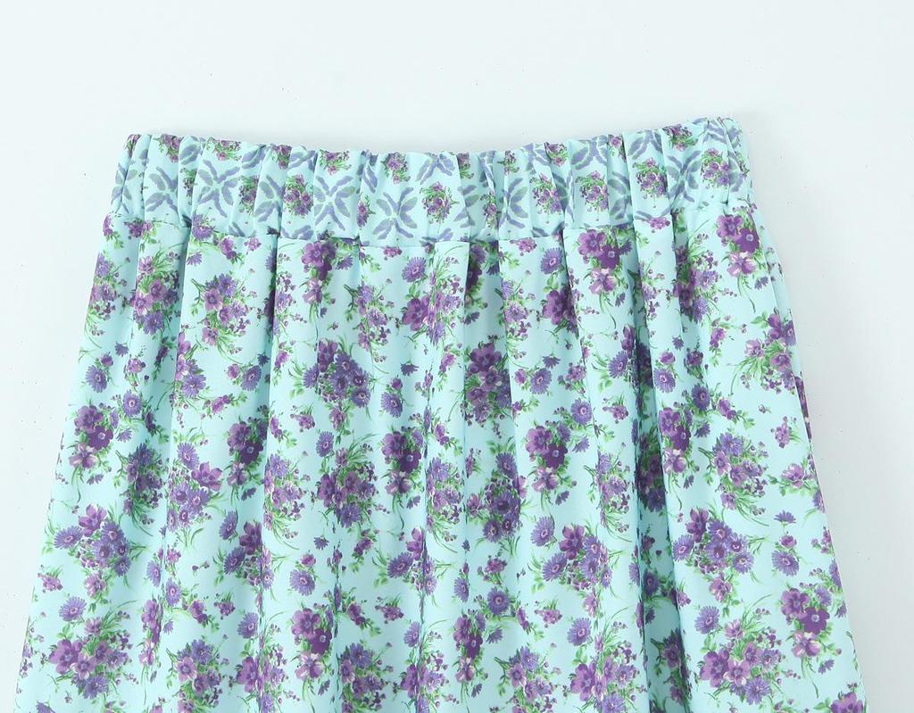 TAOP&ZA Women's Six-Color Printed Long Skirt - Spring 2026 Fashion Arrival