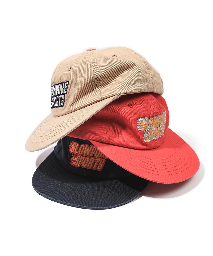SLOWPOKE Flame Logo 6-Panel Cap Red