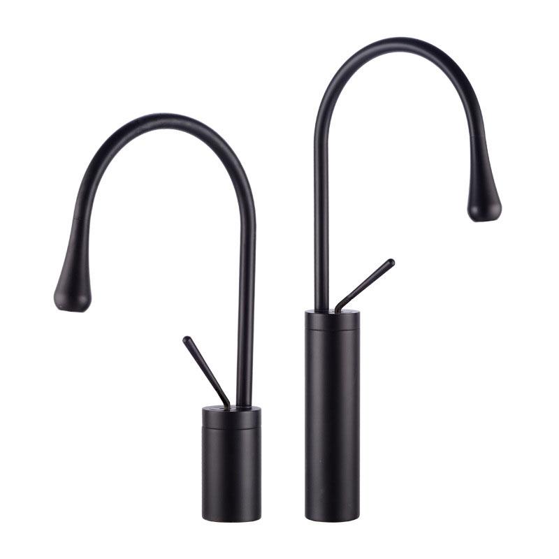 Gold Badezimmer Messing Waschtischarmatur Heiß- und Kaltwassermischer Einhebel Deckmontiert Waschtisch Kran für Badezimmer