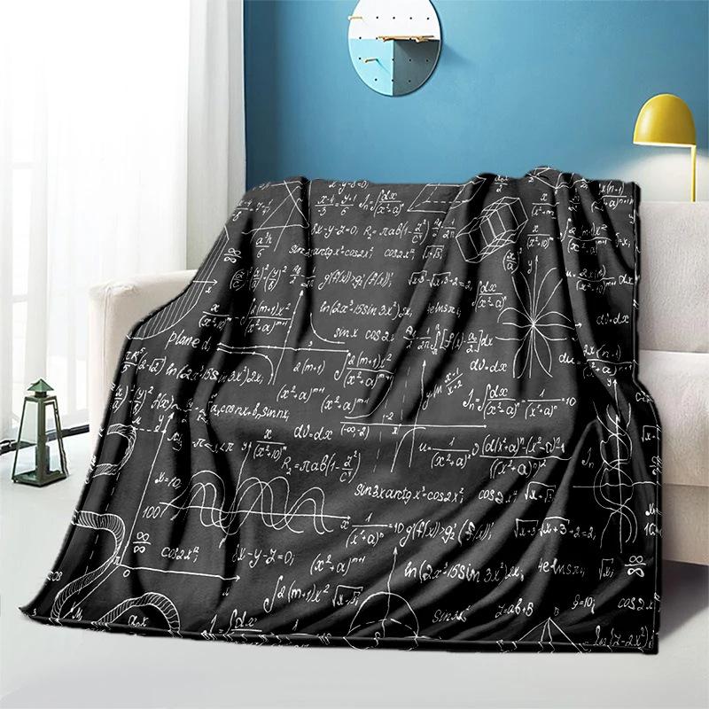 Science education topic Printed Blanket for Sofa Travel Camping Living Room Office Conditioning Blanket for All Seasons Gifts