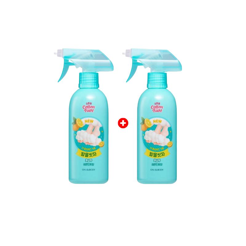 [On The Body] Cotton Foot Shampoo 385ml × 2ea Double Set - [Lemon Mint / Grapefruit Mint / Cooling / Peach / Soap] LEMON MINT