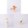 Wooden Parrot Figurine Animal Decor Gift For Office And Kids
