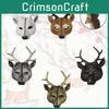 Premium Deer Mask For Halloween And Carnival Parties Handcrafted Pu Material