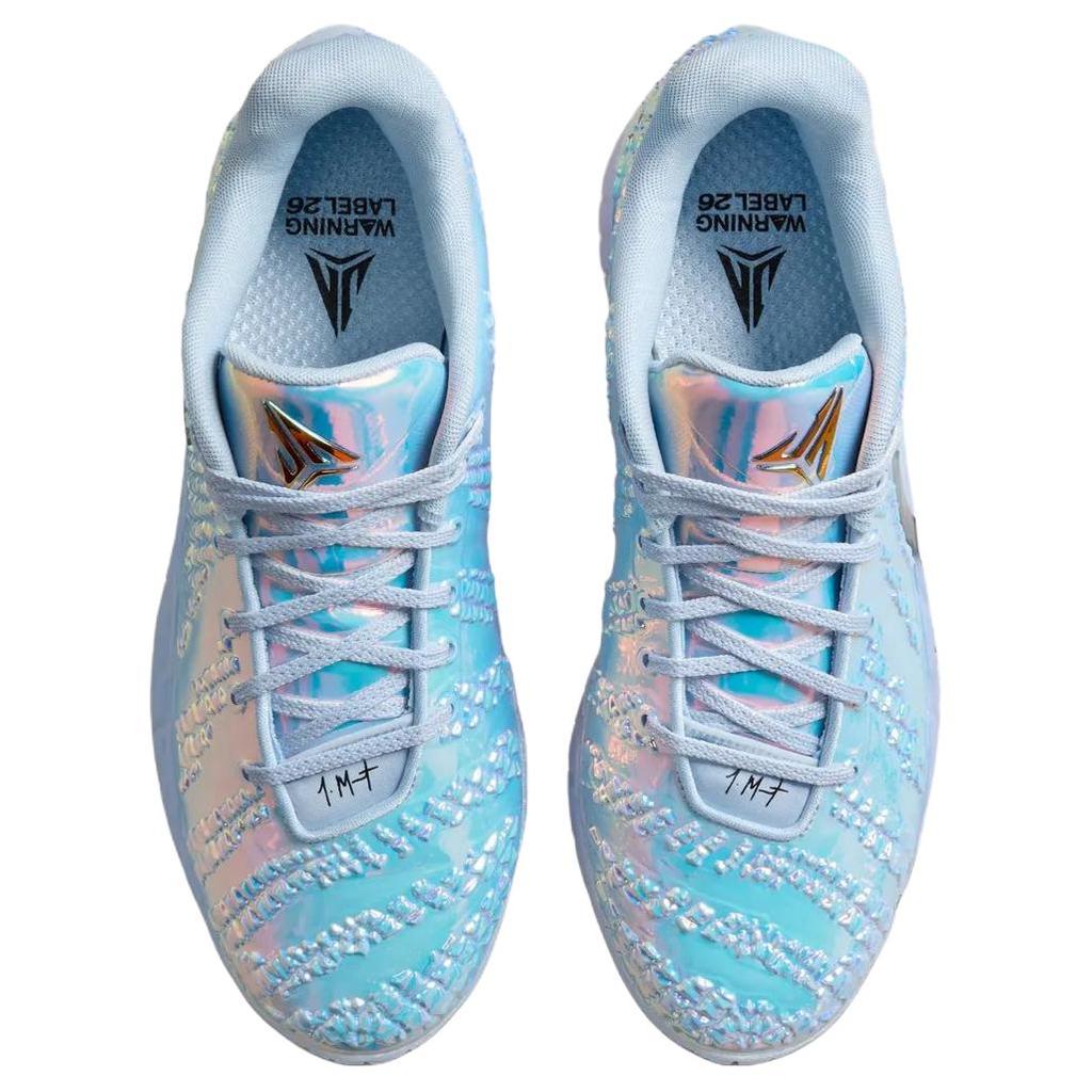 Nike Ja 3 Morant III LX EP Etykieta ostrzegawcza Wygodne dopasowanie Buty do koszykówki Unisex sneakers Lodowy Niebieski IB6510-400