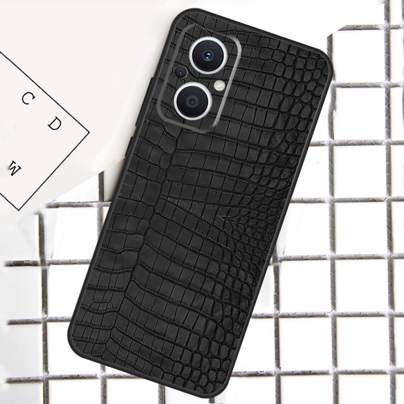 Crocodile Pattern Print Phone Case For OPPO Reno 8T 7 8 Lite 14F 14 13 12 11 F 10 Pro OPPO Find X8 X6 X5 Pro Cover