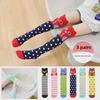 Kids' Cute Cartoon Knee-High Socks for Spring & Autumn - Mid-Tube, Long Pile Socks for Girls & Babies