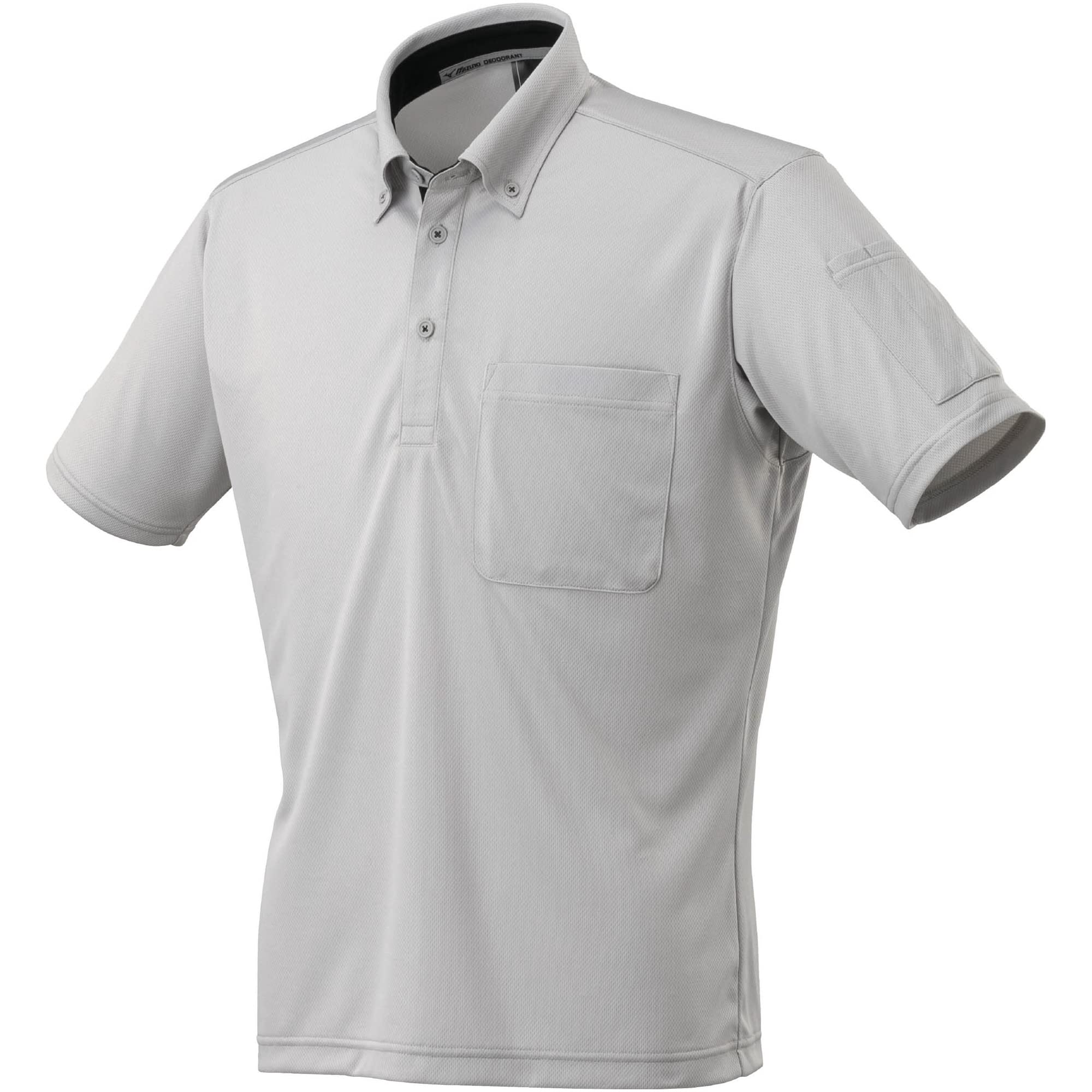 

Mizuno Navidry Polo Shirt F2JA2184 Silver x Size Workwear Button-Down (Short Sleeve) Black, M,