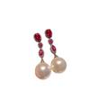 White Shell Earrings Fairy Temperament Elegant Personality Exaggerated Green Jewelry Pearl Tide Pearl Earrings