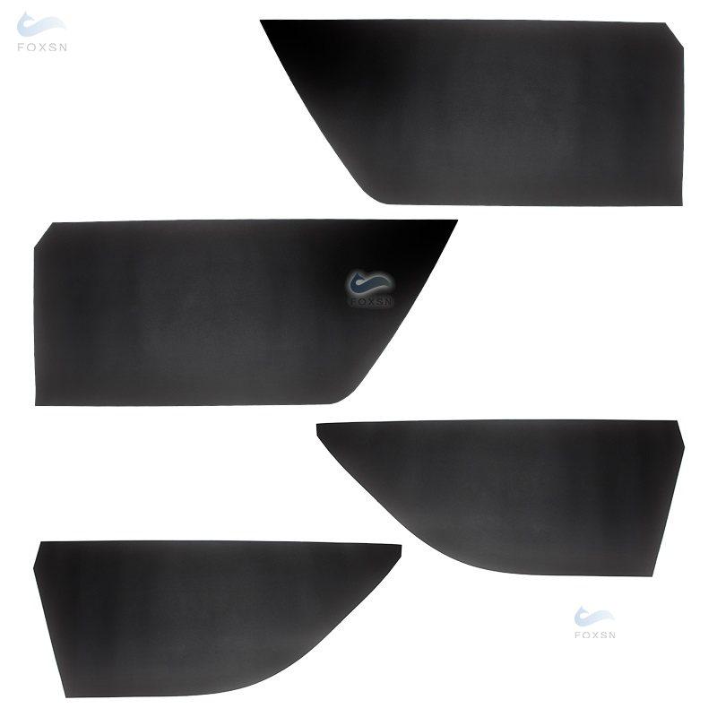 4pcs For Toyota Yaris Car Interior Door Handle Armrest Panel Microfiber Leather Cover Protective Trim With Mount Fittings чёрный