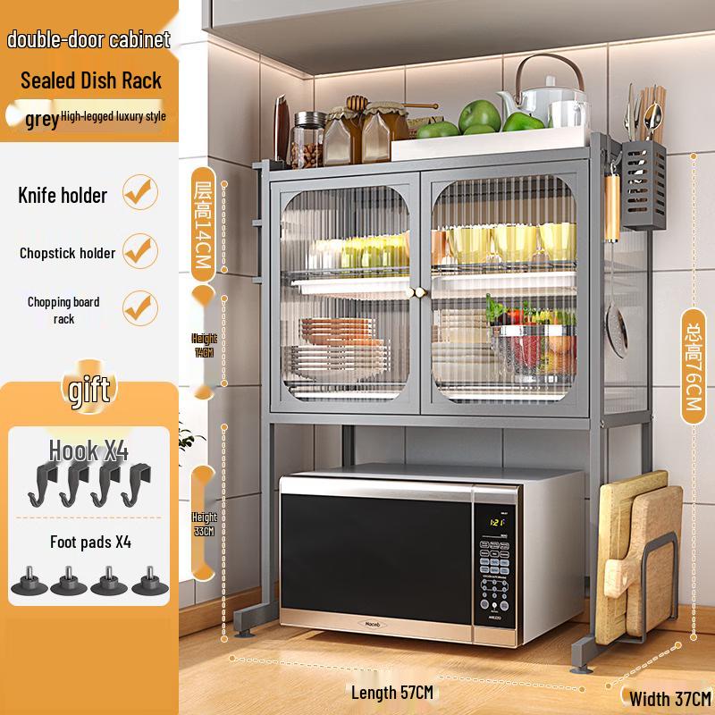 Nordic Kitchen Countertop Dustproof Dish Drying Cabinet