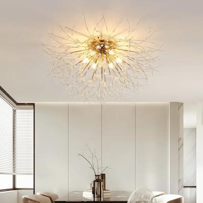 Modern Dandelion Crystal Beads Living RoomDining Room Bedroom, Ceiling Lighting Fixture Light Luxury Firefly G9LED Bulb