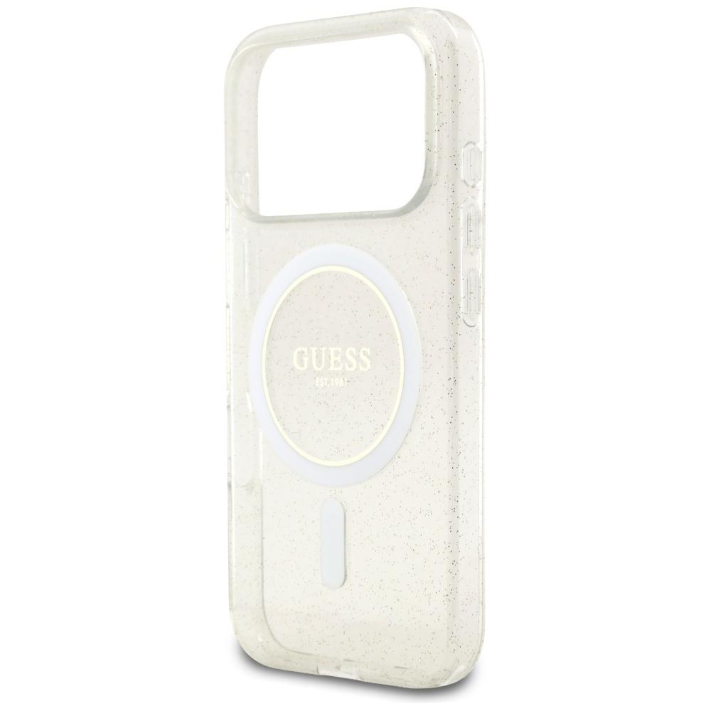 Etui Guess Iml Glitter Pearl Strap       Magsafe Do Iphone 17 Pro Przezroczysty