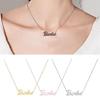 Colar de Letras Barbie da Moda Corrente Hip Hop para Clavícula Para um Visual Personalizado