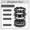 European-American Men's Rivet Punk Multi-layer Gothic Hip-hop Bracelet