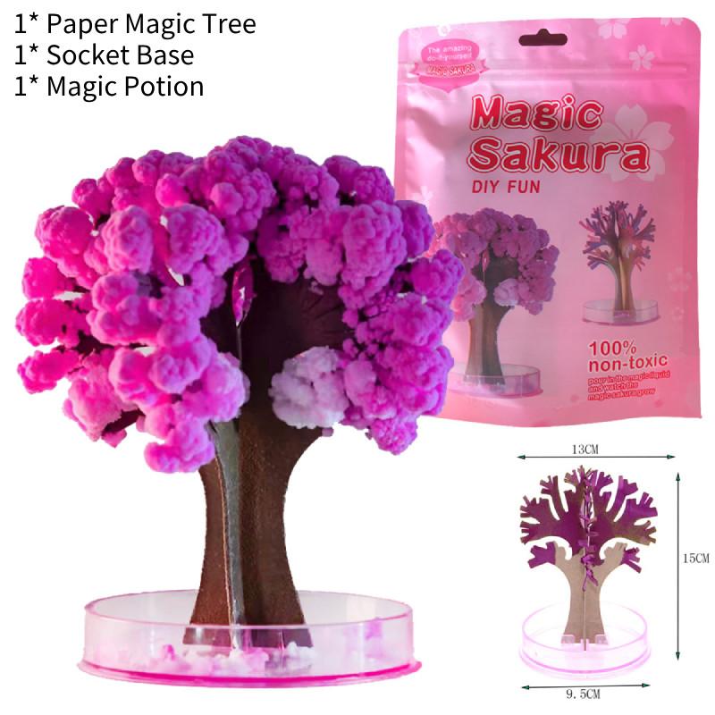 Colorful And Interactive 15cm Christmas Tree Toy With Snowflake Crystals For Children