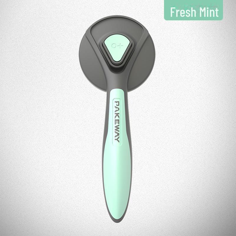 Pet Grooming Comb: Self-Cleaning Brush for Cat & Dog Hair Removal and Massage