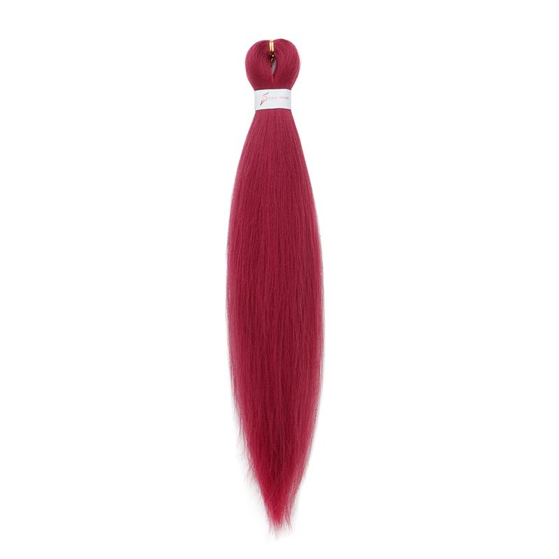 20 Zoll Synthetisches Vorgestrecktes Yaki Ez Box Braiding Haar für Frauen Haarverlängerung