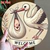 Segno Metallico in Alluminio Decorazione Murale Arte per Cameretta Bambini Regalo per Baby Shower