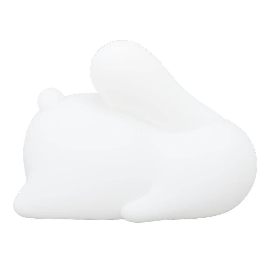 Night Light Silicone Cute Rabbit USB Rechargeable LED 1200mAh Night Lamp for Infant Breastfeeding Sleep Nurseries
