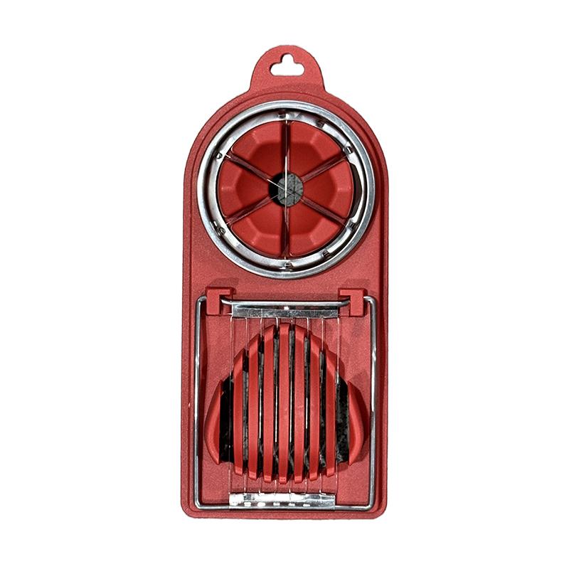 Multifunctional Egg Cutter Stainless Steel Egg Slicer Sectioner Cutter Mold Flower-Shape Luncheon Meat Cutter Kitchen Gadgets