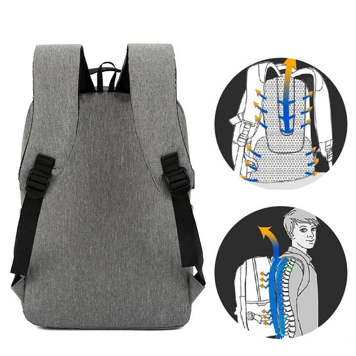 Batoh Three Piece Business Backpack Batoh plátěná taška Studentská taška