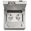 Marble Flat Floor Insert Multifunctional Pure Stainless Steel Power Ground Plug Household Floor Socket Box