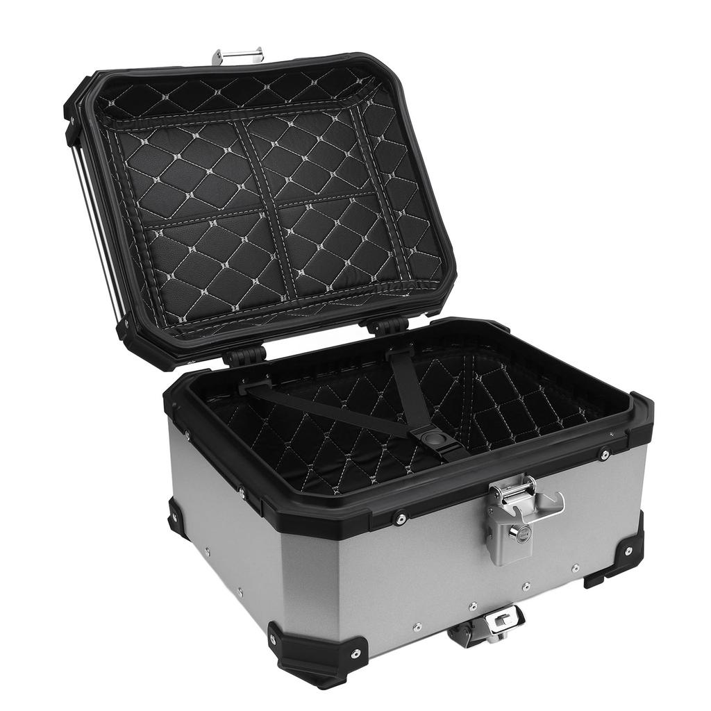 32L Motorcycle Top Box with Safety Lock Quick Release Universal Fit Water Resistant Motorcycle