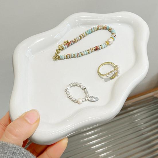 Modern Jewelry Dish Minimalist Key Dish Vanity Jewelry Holder Tray Desktop Organizer